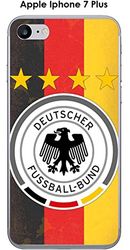 Onozo Coque Apple iphone 7 Plus Design Foot Allemagne Fond Drapeau