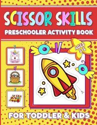 Scissor skills activity book toddler and kids, Scherenfertigkeit, Schneidefertigkeiten, Schneideübungen für Kinder und Kleinkinder