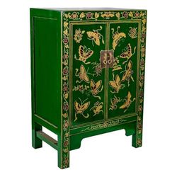 Alexandra House Living Consola Verde Madera Madera de Olmo 37 x 84 x 58 cm