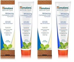 Himalaya Botanique Whitening Toothpaste - Simply Peppermint 150g - Dentifrice Naturel Sans Fluorure, SLS, Gluten et Carraghénane - Enlève la Plaque et la Mauvaise Respiration (Lot de 2)