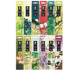 Tierra Zen Nippon Kodo Set 2/2 Koh Do 12 boîtes variées – Encens Japonais Traditionnel