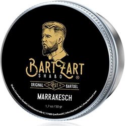 BartZart Marrakech Beard wax with cedarwood I 50g beard balm for men I Beard balm with argan oil for healthy growth I beard wax directly from the barber