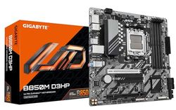GIGABYTE B850M D3HP moederbord - AMD Ryzen 9000-serie CPU's, 5+2+2 fasen digitaal VRM, tot 8200MHz DDR5 (OC), 1xPCIe 5.0 + 1xPCIe 4.0 M.2, GbE LAN, USB 3.2 Gen 2