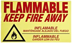 Eagle C97D Flammable Keep Fire Away Decal