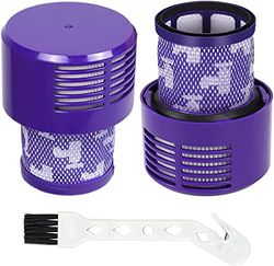 Lot de 2 filtres HEPA de rechange pour aspirateur Dyson Cyclone V10 Animal V10 Absolute SV12 V10 Total Clean sans fil numéro de pièce 969082-01
