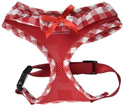 Air-mesh-servies met Vichy-patroon, rood, 33-47 cm