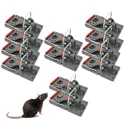 PROTECT HOME Click Rattenval, innovatieve slagval met hoge slagkracht, effectieve en gifvrije rattenbestrijding, 12 stuks