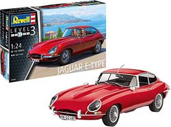 Revell 07668 Jaguar E-Type (Coupé) Schaal 1:24 Onbebouwd/Ongespoten Kunststof Modelbouwset, Rood