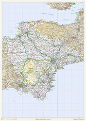 Historic Devonshire County Map-Plastic Coated