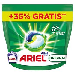 Ariel Todo En Uno PODS, Cápsulas De Detergente Líquido 61 Lavados