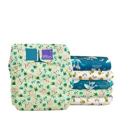 Bambino Mio, miosolo conjunto de fraldas de tecido, floresta tropical, 6 unidades