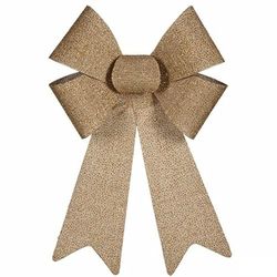 Krist+ Lot de 12 nœuds dorés en PVC 26 x 34 x 5 cm