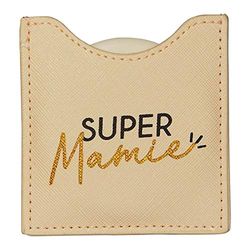 DRAEGER PARIS 1886 Toga by Miroir Rond de Poche Super Mamie - Compact & Stylisé Fête des Grands-Mères & Anniversaires - Au Quotidien - Dimensions 8,5 x 8 cm avec Étui Anti-Rayures