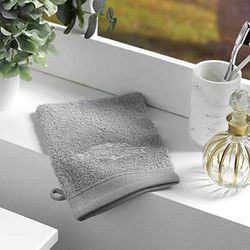 Douceur d'Intérieur - Manoplas de baño (15 x 21 cm), diseño Vintage, Color Gris