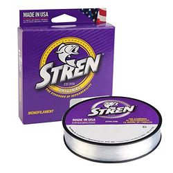 STREN Original Carrete de Hilo de Pesca, Unisex, Transparente/Azul Fluorescente, 220yd-30lb
