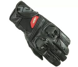 XRC Run 1/2 Gants de Moto en Cuir pour Homme Noir Taille M