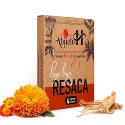 Bye Bye Resaca - Combate los síntomas de la resaca antes que aparezcan - Cansancio, dolores, náuseas, vértigo - Con vitamia B6 y Eleuterococo (Ginseng Siberiano) - Caja con 4 cápsulas