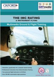 The IMC Rating and Instrument Flying: Multimedia Ground and Flight Training