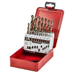 Estuche 19 Brocas Metal HSS-Co DIN338 1-10 - 19E