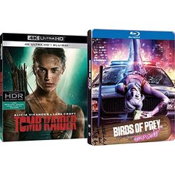 Tomb Raider (4K Ultra-HD+Blu-Ray) & Birds Of Prey Steelbook ( Blu Ray)
