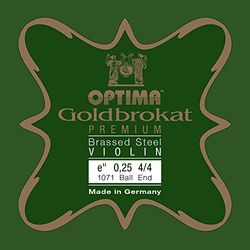 Cuerdas Optima para violín Goldbrocade 1/4 E 0,25 K light