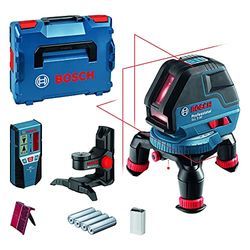 Bosch Professional Niveau laser GLL 3-50 (laser rouge, intérieur, portée avec cellule de réception LR2 : 50 m, 4 piles AA, support rotatif, support BM1, L-BOXX)