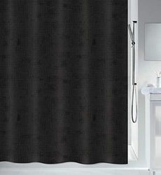 Spirella Tenda da Doccia Poliestere Georges 180x200 cm Nera
