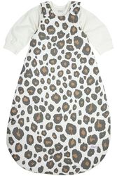 Meyco Baby Panther Slaapzak, 2-delig, gevoerd (van 100% katoen, met ritssluiting rondom, huidvriendelijk, kreukbestendig, maat: 80/86), neutraal