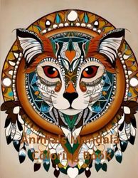 MANDALA ANIMALS: animal mandala coloring book for kids and adults