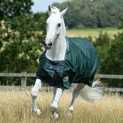 Bucas Green-Line Turnout 115 - Coperta per cavalli, 100 g, colore: Verde