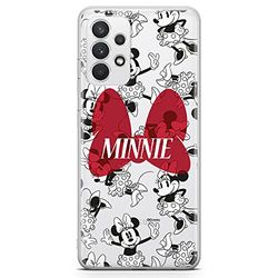 ERT GROUP mobiltelefonfodral för Samsung A32 4G LTE originalt och officiellt licensierat Disney mönster Minnie 048 optimalt anpassad till formen på mobiltelefonen, gedeeltelijk transparant
