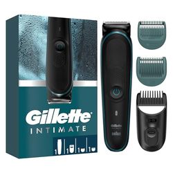 Gillette Intimate i5 Trimmer for Men, Pubic Hair Trimmer & Shaver for Men, SkinFirst Technology, Lifetime Sharp Blades, Waterproof, Cordless for Wet/Dry Use