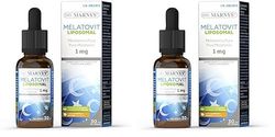 Melatonina Liposomada líquida - Melatovit Liposomal - Conciliación del sueño y descanso reparador - apto para veganos - Sabor naranja - botella 30 ml para 60 dosis (Paquete de 2)