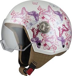 NZI Zeta 2, Casco Aperto MINIJET Unisex-Adulto, Monarch, XX-Small