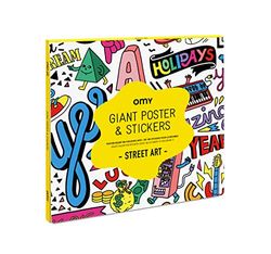 Omy Poster & Stickers-Street Art, Carta, Bianco, 70 x 100 cm