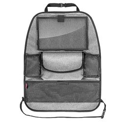 reer 86051 Organizador de assento traseiro de carro com compartimento para tablet, cor cinzenta, 1000 ml