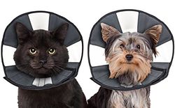 ZenPet ProCone Pet E-Collar for Dogs and Cats - Comfortable Soft Recovery Collar is Adjustable for a Secure and Custom Fit - Easy for Pets to Eat and Drink - Works with Your Pet's Collar - Small