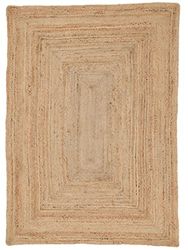 CarpetFine Tappeto di Iuta Nele Beige 200x290 cm | Tappeto Moderno per Soggiorno e Camera da Letto