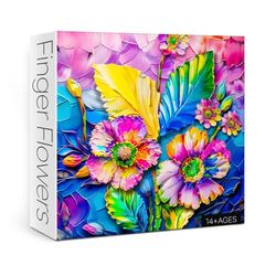 Puzzles de Fleurs colorées pour Adultes de 1000 pièces, Beau Puzzle de Peinture de Plantes, Puzzle Difficile Difficile de Fleurs Sauvages