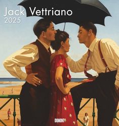 Jack Vettriano 2025 - Kunst-Kalender - Wand-Kalender - 45x48