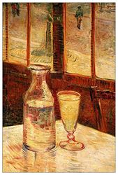 ArtPlaza TW90947 Van Gogh Vincent The Still Life with Absinthe Decorative Panel, Wood MDF, Multicolour, 90x135 Cm