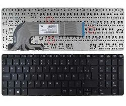 Teclado - Teclado Compatible para portátil, Color Negro sin Marco, diseñado para Modelos HP Probook 450 g1/450 g0/455 g1/g470 g1.