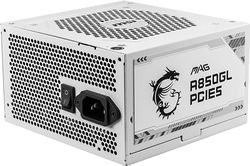 MSI 850W ATX Fully Modular Power Supply - MAG A850GL PCIE5 WHITE - (Active PFC/80 PLUS Gold)