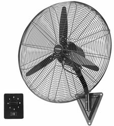 Bastilipo - Ventilateur mural industriel, 160 W, acier inoxydable, 3 vitesses, noir, Blizzard