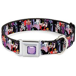 Buckle Down DC-WDY295-WM DYBF Princesa Gem - Coleira para cão, largura, média, 40,6-58,4 cm