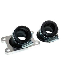 cyclingcolors Intake Manifold Tube for Motorcycles Scooters Mopeds Compatible with AM6 Minarelli MBK X Power Yamaha TZR Peugeot XPS Rieju RS1 Diameter 24 mm Sleeve 30° + 45°