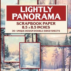 Lightly Panorama Scrapbook Paper