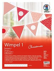 Ursus 57450012 - Wimpel 1 Christmas, Fotokarton 300 g/m², DIY ontwerp, 2,3 m
