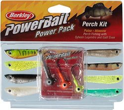 Berkley PowerBait Pro Pack Abborre Minnow; Predator Fishing Soft Bait Set för sportfiskare; Realistiska Minnows & Pulse Shads för jiggning och spinning, Varierad, Assorterad, Perch Minnow