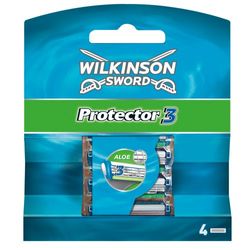 Wilkinson Sword - Protector 3 - Lames de rasoir pour Homme - Pack de 4